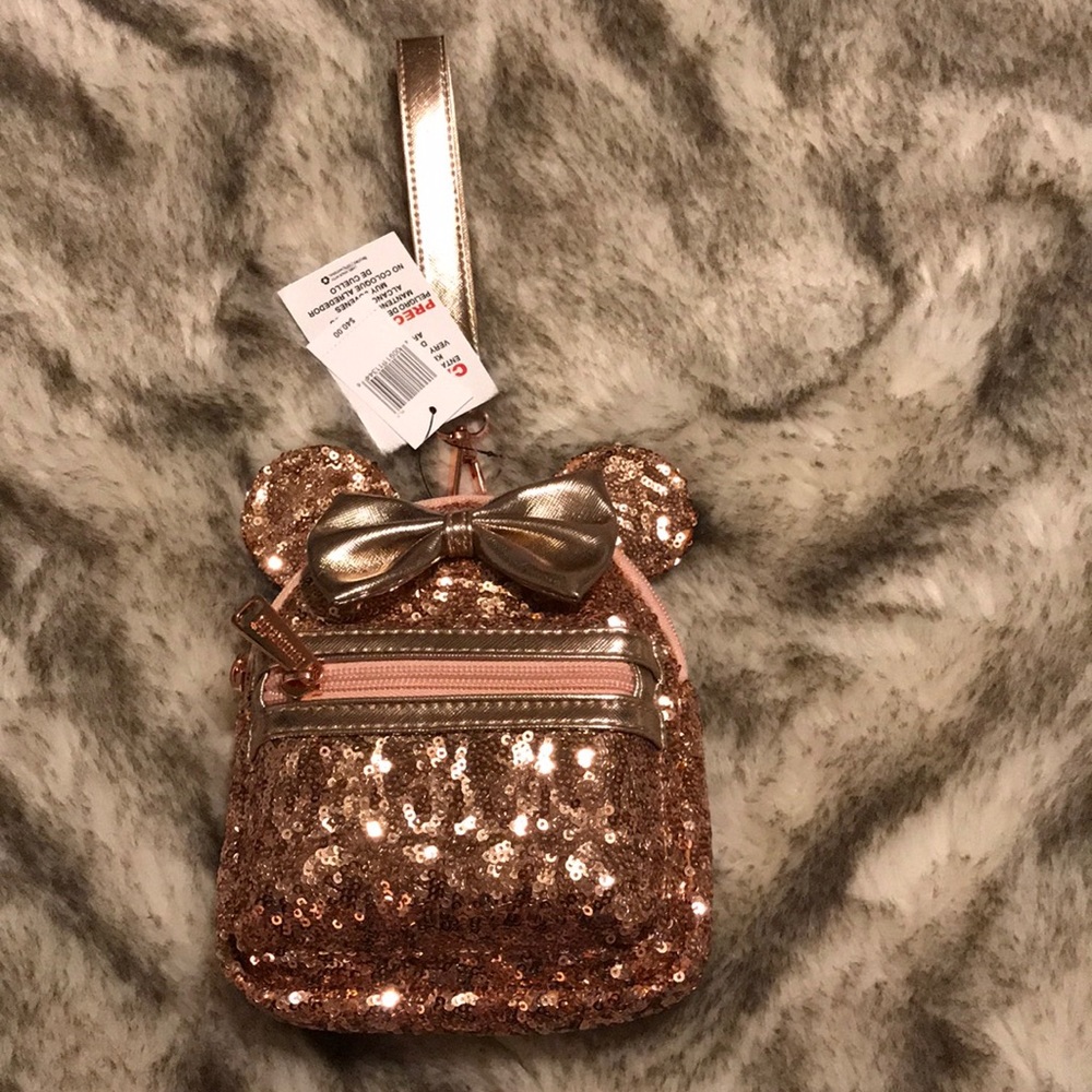 Disney Loungefly Rose Gold Wristlet